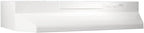 Broan-NuTone F403011 Insert with Light, Exhaust Fan for Under Cabinet Two-Speed Four-Way Convertible Range Hood, 30-Inch, White on White