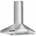 30 in. Lumin Coll 380 CFM Ducted Island Range Hood, LED, Stainless Steel