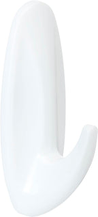 Command Medium Designer Hooks, 6 White Hooks and 9 Adhesive Strips