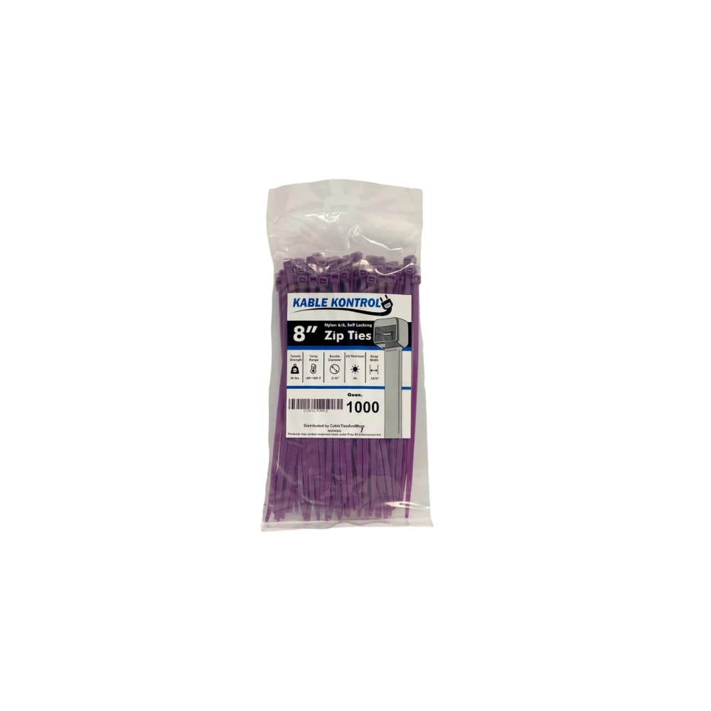 Kable Kontrol Cable Zip Ties, 4 Inch, 100 Pcs, 18lbs Test, Gray