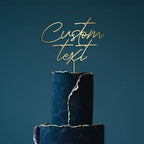 Wooden Custom Cake Topper with Your Text Personalised Party Decor Birthday Anniversary Far Away Christmas Graduation Wedding Engagement