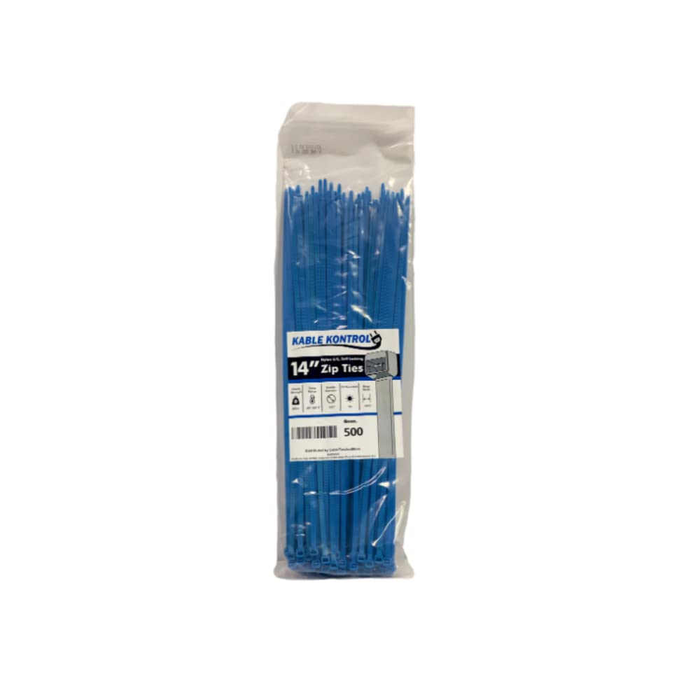 Kable Kontrol Cable Zip Ties, 4 Inch, 100 Pcs, 18lbs Test, Gray