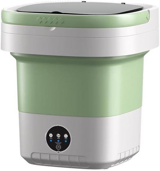20L Foldable Portable Washing Machine, 45dB Ultra Quiet 3 Modes Mini Washer with Spin Basket, No Installation Compact Washer for Travel RV Dorm Apartment Camping, Baby Clothes Underwear Socks