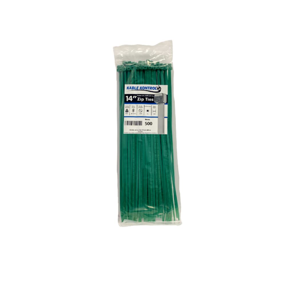 Kable Kontrol Cable Zip Ties, 4 Inch, 100 Pcs, 18lbs Test, Gray