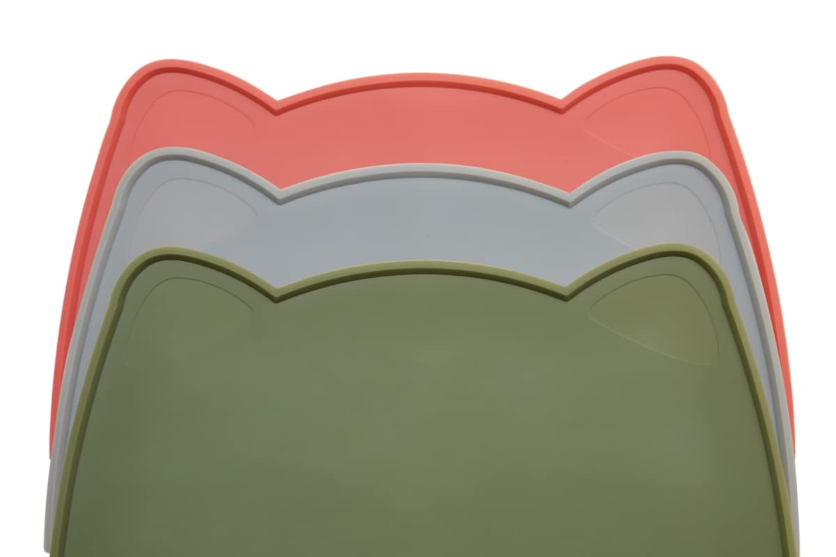 OHMO Silicone Cat Food Mat for Food&Water Bowls, 46x25cm, Honey