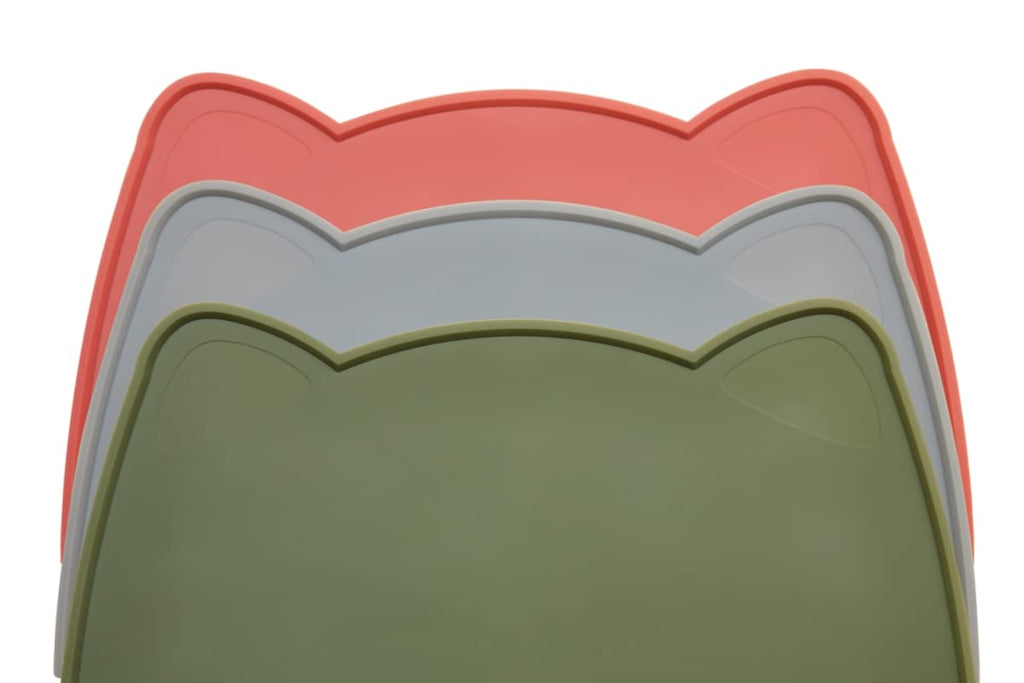 OHMO Silicone Cat Food Mat for Food&Water Bowls, 46x25cm, Honey