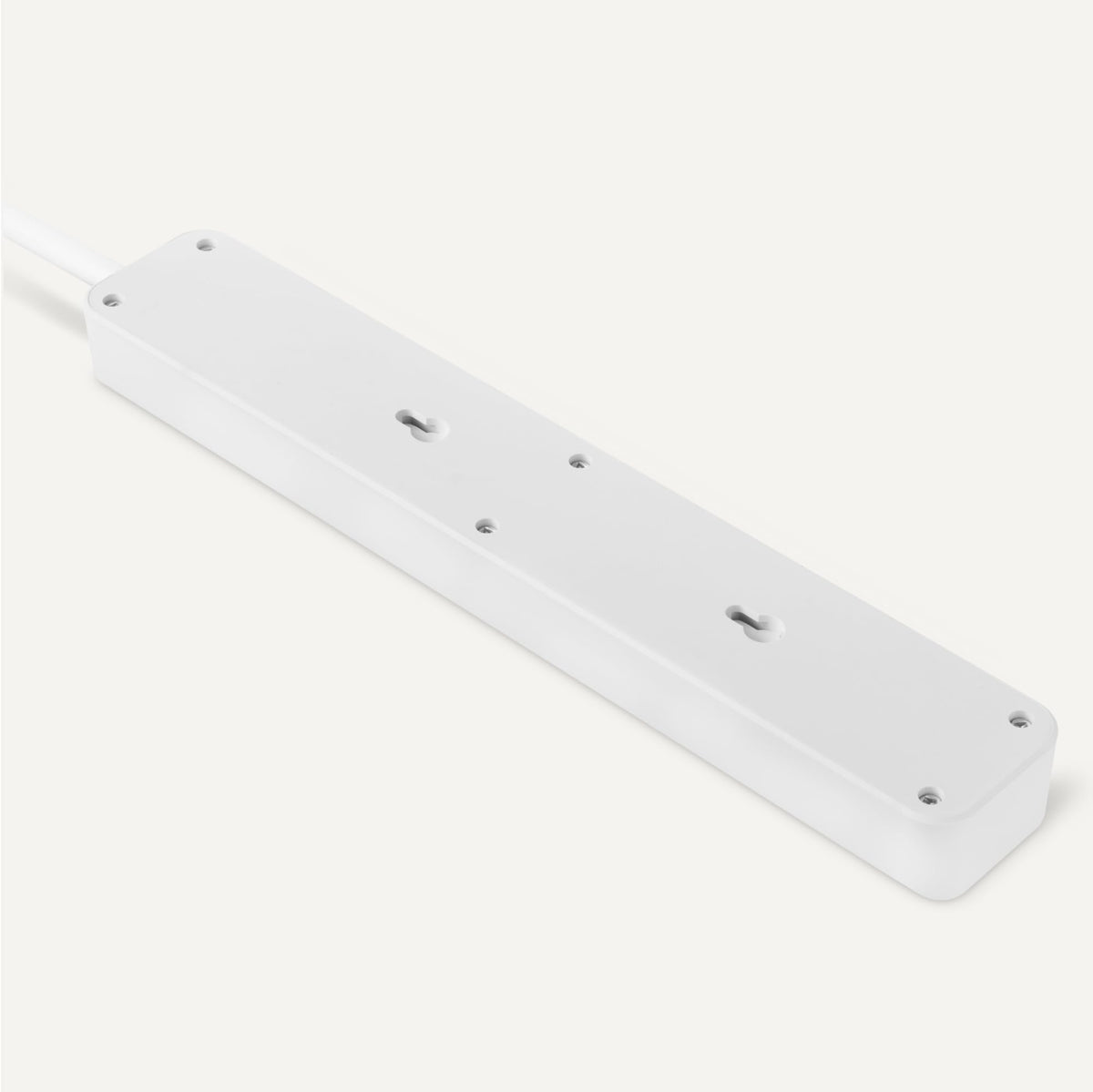 Amazon Basics Surge Protector Power Strip, 6-Outlet with 200J Protection, Circuit Breaker, LED Indicator, On/Off Switch, Wall-Mounting, 2ft Extension Cord, White, 2-Pack