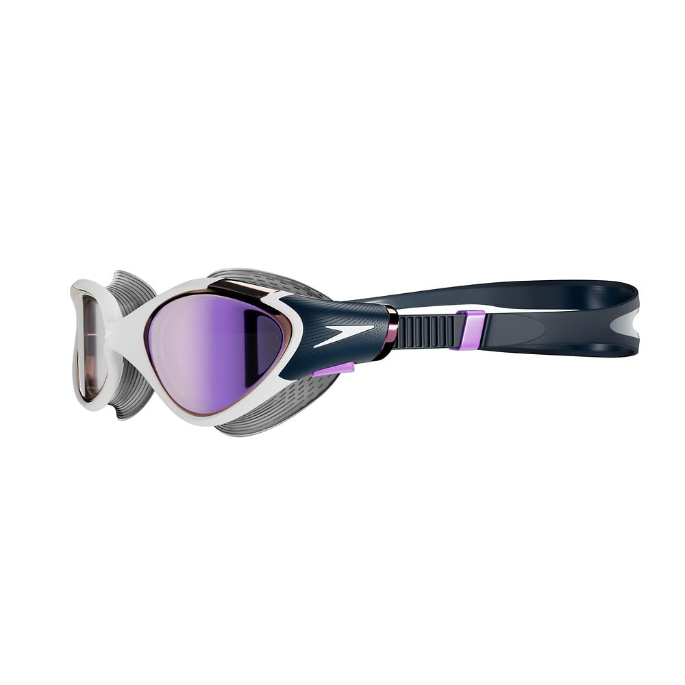 Speedo Damen Biofuse 2.0 Schwimmbrille | Weibliches Design | Patentierter Verstellmechanismus | Anti-Beschlag | Anti-Leck | Comfort Fit Schwimmbrille (1 Stück)
