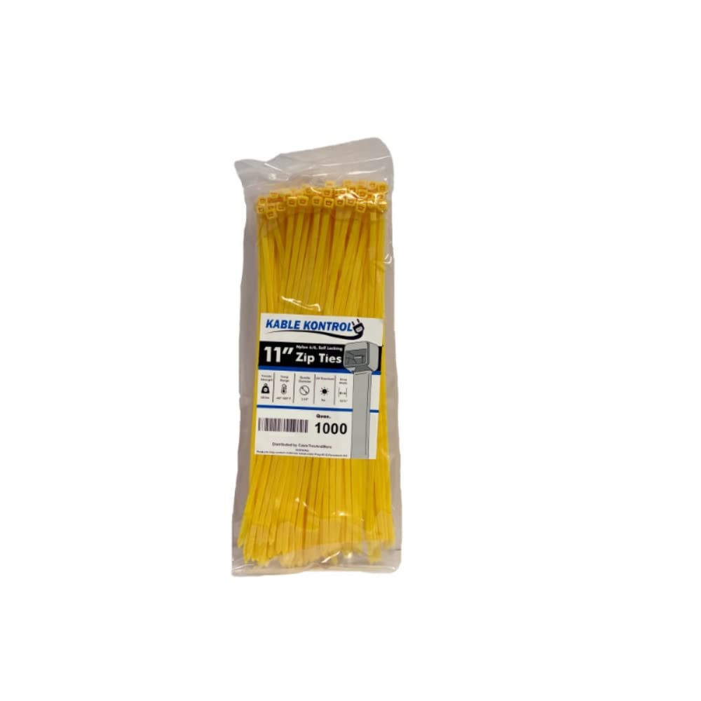 Kable Kontrol Cable Zip Ties, 4 Inch, 100 Pcs, 18lbs Test, Gray