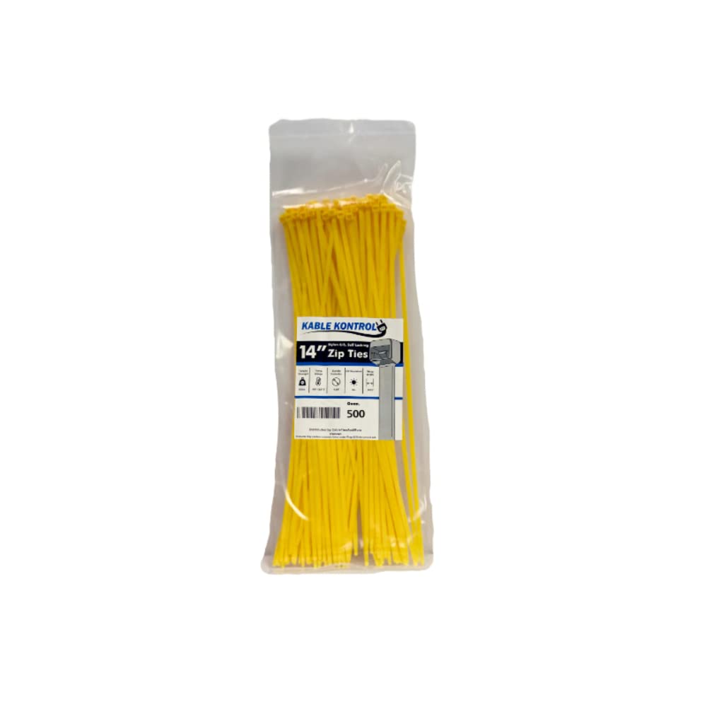 Kable Kontrol Cable Zip Ties, 4 Inch, 100 Pcs, 18lbs Test, Gray