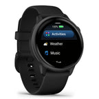 Garmin vívoactive 6, 42mm GPS smartwatch, AMOLED touchscreen, all-day health monitoring, personalised fitness features, advanced sleep coaching, Music, up to 11 days battery life, Bone/Lunar Gold