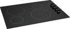 Frigidaire FFEC3025UB 30 Inch Electric Smoothtop Style Cooktop with 4 Elements in Black
