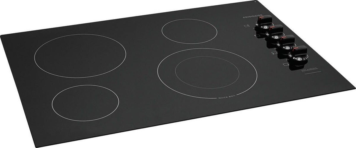 Frigidaire FFEC3025UB 30 Inch Electric Smoothtop Style Cooktop with 4 Elements in Black