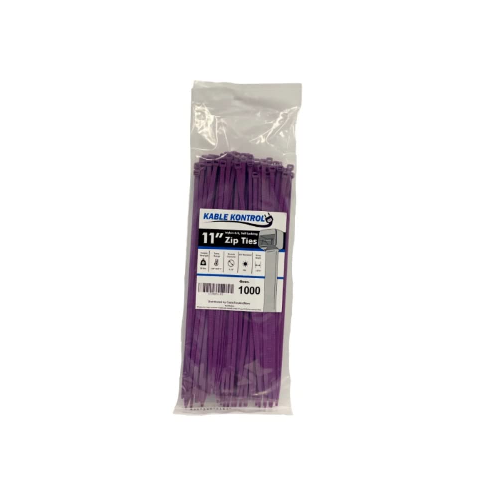 Kable Kontrol Cable Zip Ties, 4 Inch, 100 Pcs, 18lbs Test, Gray
