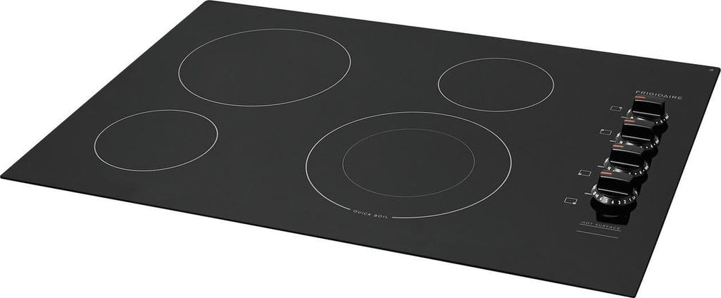 Frigidaire FFEC3025UB 30 Inch Electric Smoothtop Style Cooktop with 4 Elements in Black