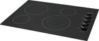 Frigidaire FFEC3025UB 30 Inch Electric Smoothtop Style Cooktop with 4 Elements in Black