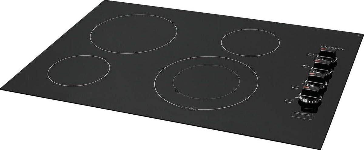Frigidaire FFEC3025UB 30 Inch Electric Smoothtop Style Cooktop with 4 Elements in Black