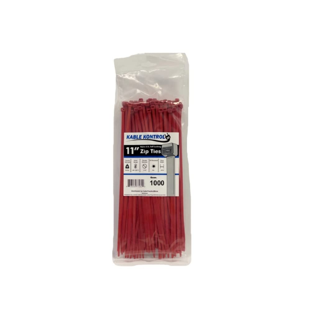 Kable Kontrol Cable Zip Ties, 4 Inch, 100 Pcs, 18lbs Test, Gray