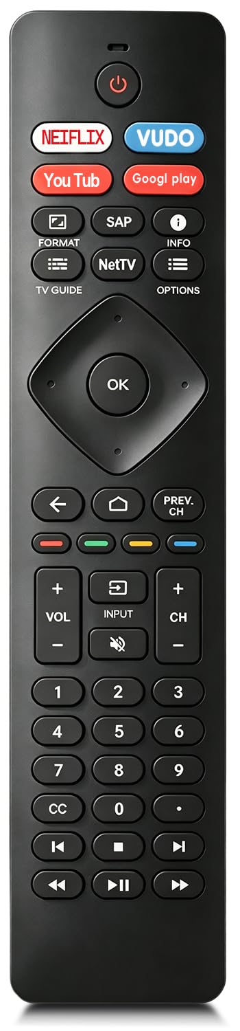Universal Remote for All Samsung TV Remote, Replacement Compatible with All Samsung LED, LCD, QLED, HDTV, 3D Series Smart TVs (BN59-01259B)