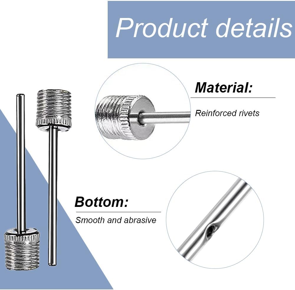 Lmyzcbzl Ball Pump Needles, 6 Pcs Air Pump Needles, Ball Pump Inflation Needle, Inflating Pump Needle, for Basketball, Soccer, Rugby, Volleyball, Etc