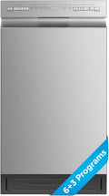 Midea 18 Inch Built-in Dishwasher, 8 Place Settings, Stainless Steel Tub