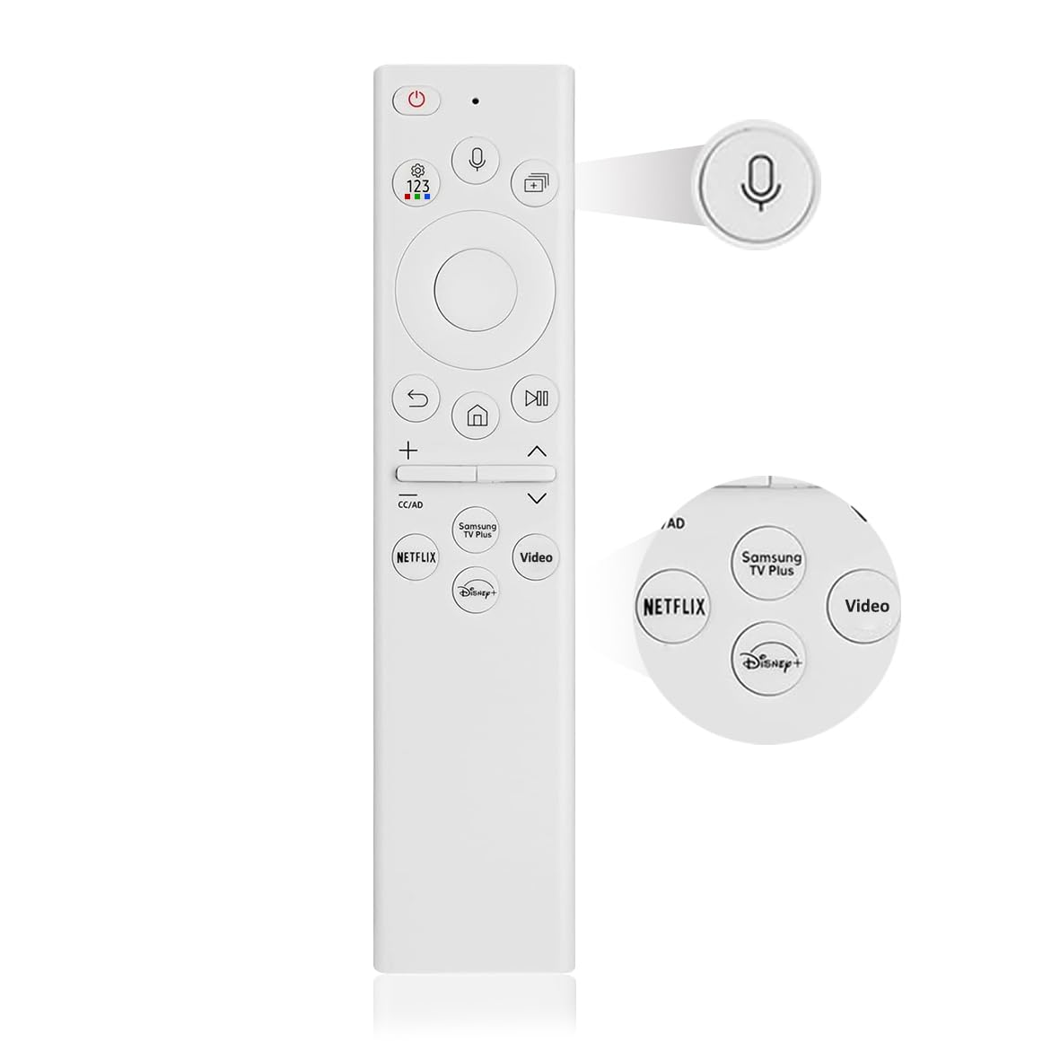 2-Pack Replacement Remote for Roku TV, Compatible with TCL, Onn, Hisense, Sharp, Philips, RCA, Insignia and Other Roku TVs, No Setup Required