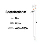 TR Industrial Multi-Purpose Natural Cable Ties, 48 inches, 50 Pack
