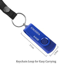 ENUODA 16GB USB Stick 1 Pack Memory Stick USB 2.0 Flash Drives Swivel Design Pen Drive for Data Storage Thumb Drive with LED Light (Black)