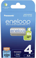eneloop, AA/Mignon, Rechargeable Battery, Pack of 4, Capacity of 2000 mAh