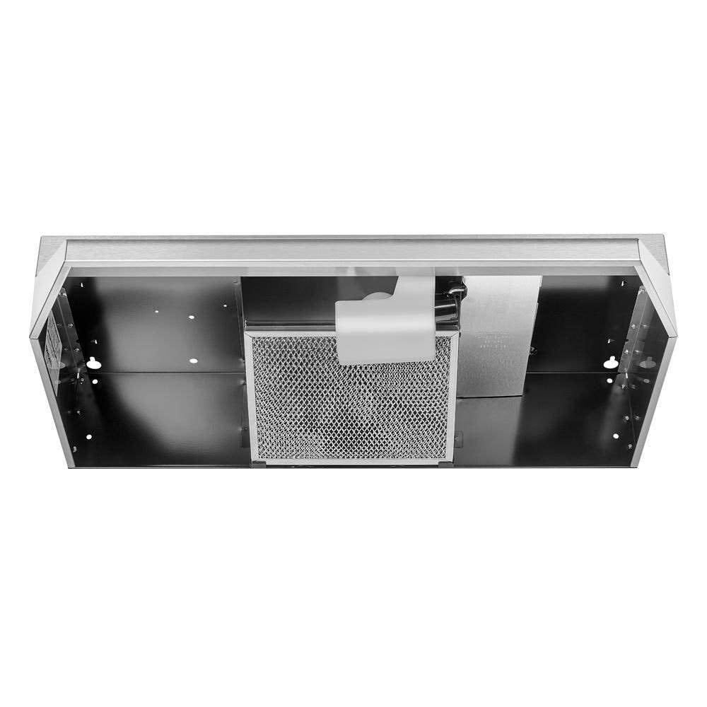 Broan-NuTone 413604 Non-Ducted Ductless Range Hood Insert with Light, Exhaust Fan for Under Cabinet, 36-Inch, Stainless Steel