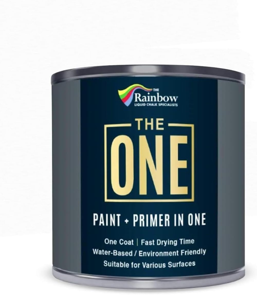 The ONE All-In-One Paint & Primer - Deep Red Satin, 2.5 L | Multi-Surface 1 Coat Formula | Easy Indoor & Outdoor Decorating for Home & Garden Walls, Floors & Furniture | Durable, Water-Based & Low VOC