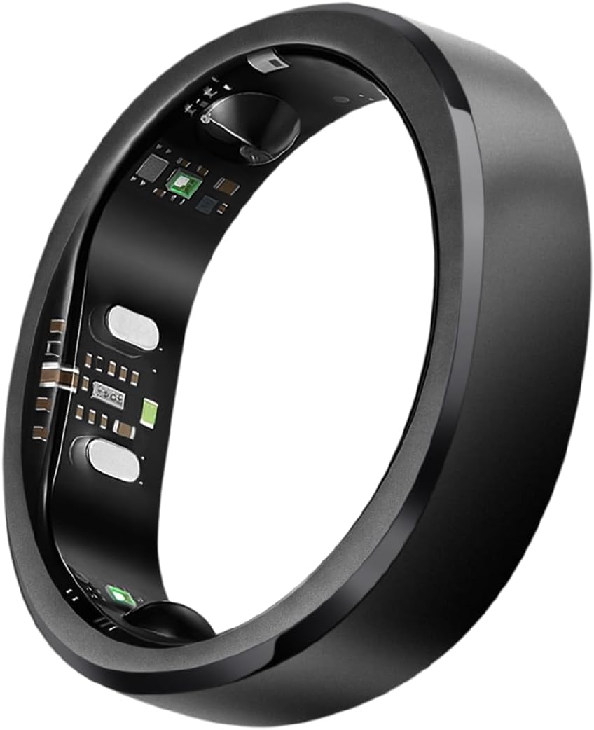 RingConn Gen 3 Smart Ring - Vascular Trends(Size 11, Matte Black)