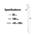 TR Industrial Multi-Purpose Natural Cable Ties, 48 inches, 50 Pack