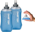 SWIFTER 2x Soft Flask 250ml | Collapsible Running Water Bottle | Handheld or in Vest | Leakproof | Trail Hydration Flask | Soft Water Bottle for Marathon, Hiking (250ml (x2))