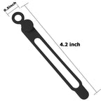 24Pcs Silicone Cable Ties, Cord Organizer Cable Management-Multi