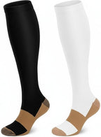 Compression Socks, (2/4/6/7 Pairs) for Men & Women 15-20 mmHg is Best for Athletics, Running, Flight Travel, Support