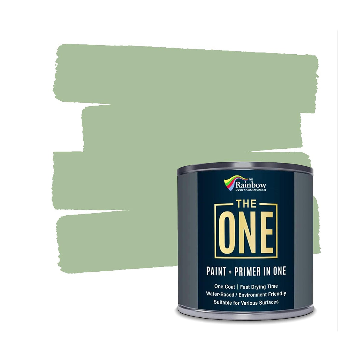 The ONE All-In-One Paint & Primer - Deep Red Satin, 2.5 L | Multi-Surface 1 Coat Formula | Easy Indoor & Outdoor Decorating for Home & Garden Walls, Floors & Furniture | Durable, Water-Based & Low VOC