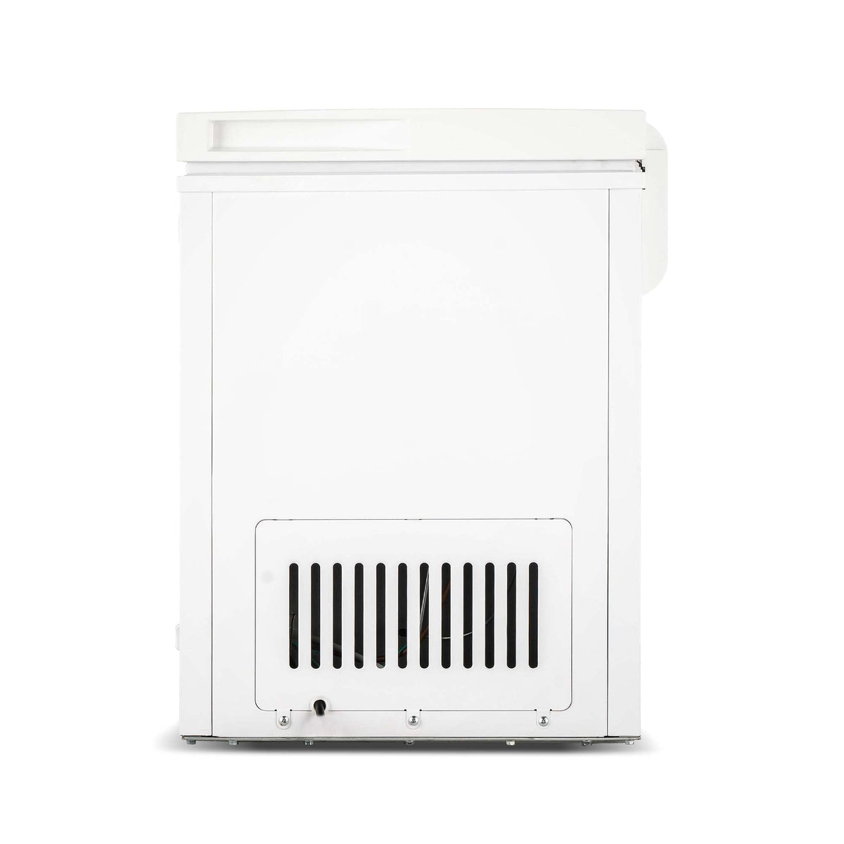 FRIGIDAIRE EFRF5003-BLACK Chest Deep Freezer-Garage-Ready, 5.0 Cu. Ft. Capacity, Black-Adjustable Thermostat-Removable Vinyl Coated Wire Basket-Easy Defrost Drain