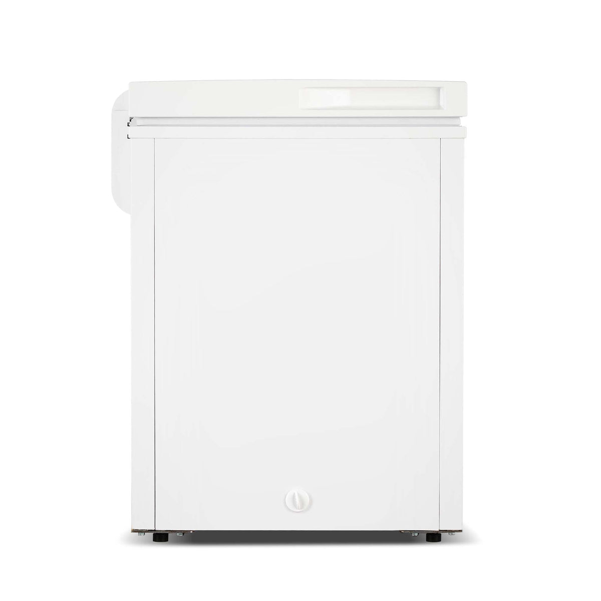 FRIGIDAIRE EFRF5003-BLACK Chest Deep Freezer-Garage-Ready, 5.0 Cu. Ft. Capacity, Black-Adjustable Thermostat-Removable Vinyl Coated Wire Basket-Easy Defrost Drain