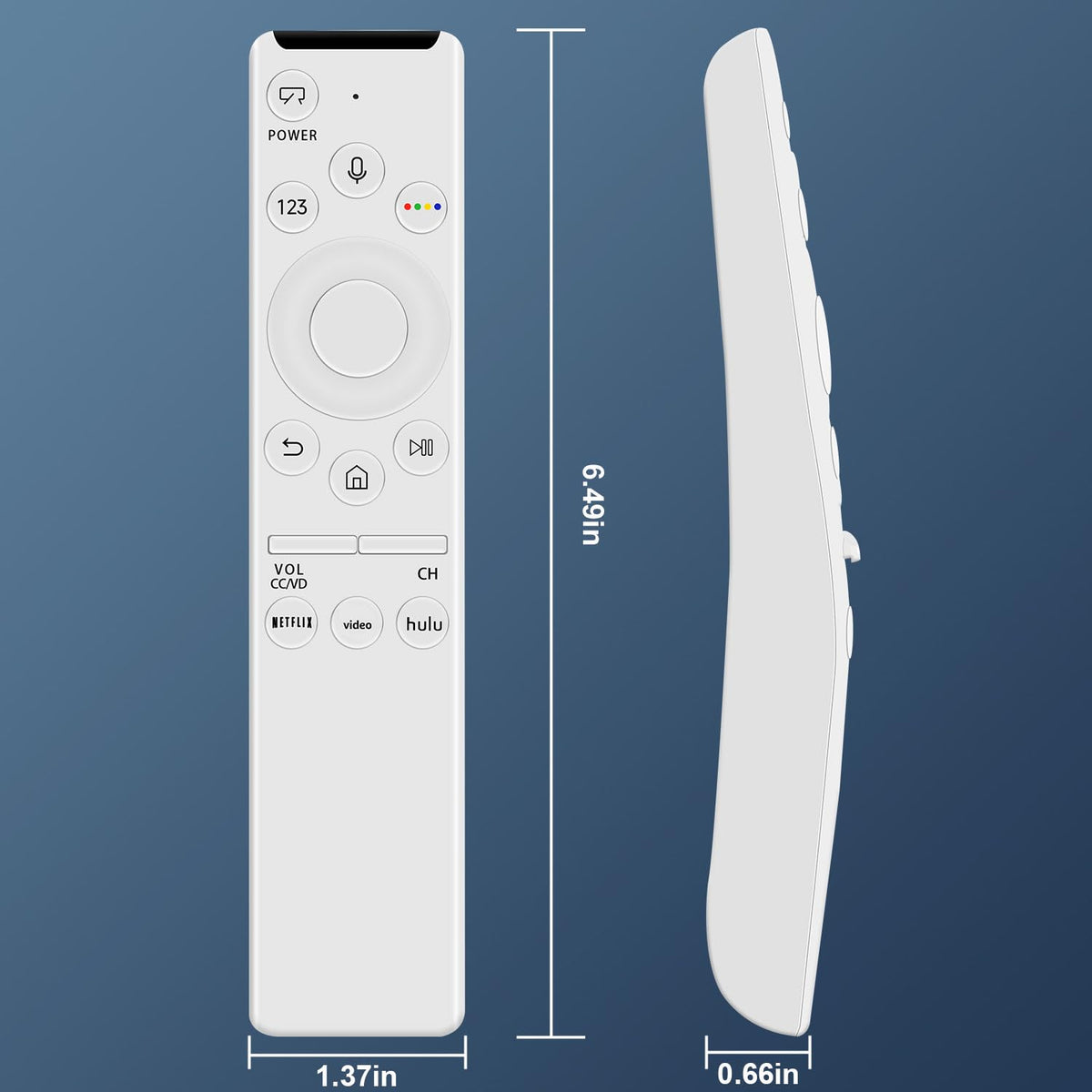 Universal Remote for All Samsung TV Remote, Replacement Compatible with All Samsung LED, LCD, QLED, HDTV, 3D Series Smart TVs (BN59-01259B)