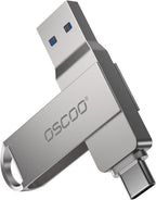 32GB USB Flash Drive, USB 3.1 Gen 1 Dual USB-C & USB-A Memory Stick, Portable Thumb Drive for iPhone 16/17/18, Mac, Android Phones, Tablets, Laptops, Mac, Windows – Photo & Video Backup