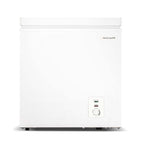 FRIGIDAIRE EFRF5003-BLACK Chest Deep Freezer-Garage-Ready, 5.0 Cu. Ft. Capacity, Black-Adjustable Thermostat-Removable Vinyl Coated Wire Basket-Easy Defrost Drain