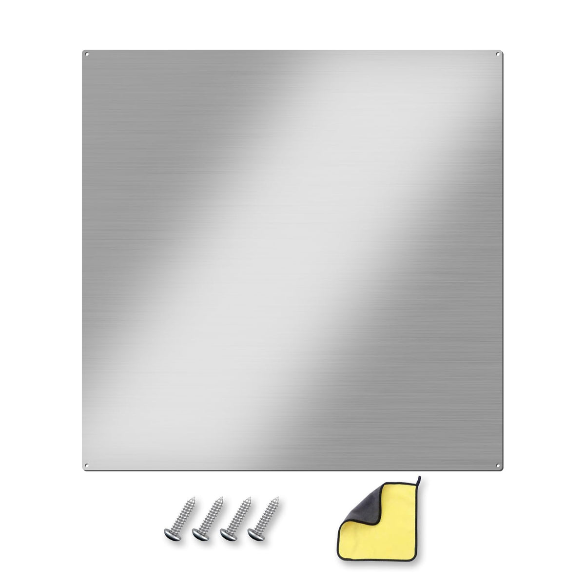 12"x29.5" Stainless Steel Backsplash - Ultra Flat & Easy to Clean, Protect Wall from Splash & Stain - Kitchen Stove Backsplash Panel for Oven & Range Hood with Pre-Drilled Holes