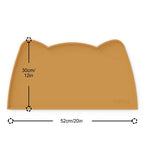 OHMO Silicone Cat Food Mat for Food&Water Bowls, 46x25cm, Honey