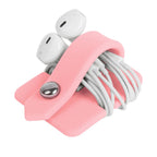 Portable Electronic Device Cover Cord Organizer for Earphones, Yellow