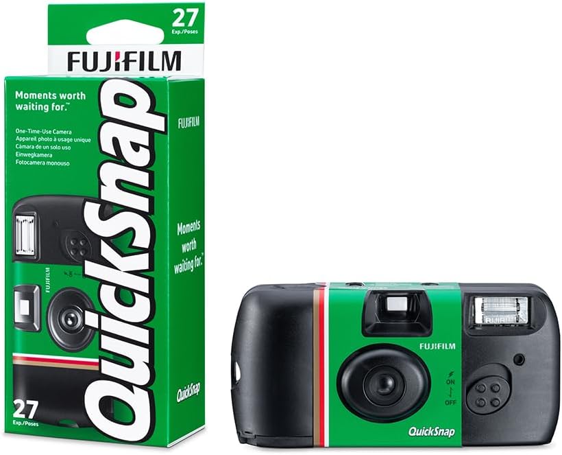 Fujifilm QuickSnap Flash 400 One-Time-Use Camera - 27 Exposures