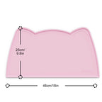 OHMO Silicone Cat Food Mat for Food&Water Bowls, 46x25cm, Honey