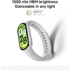XIAOMI Smart Band 10, Fitness Tracker for Men Women, 21-day battery, White
