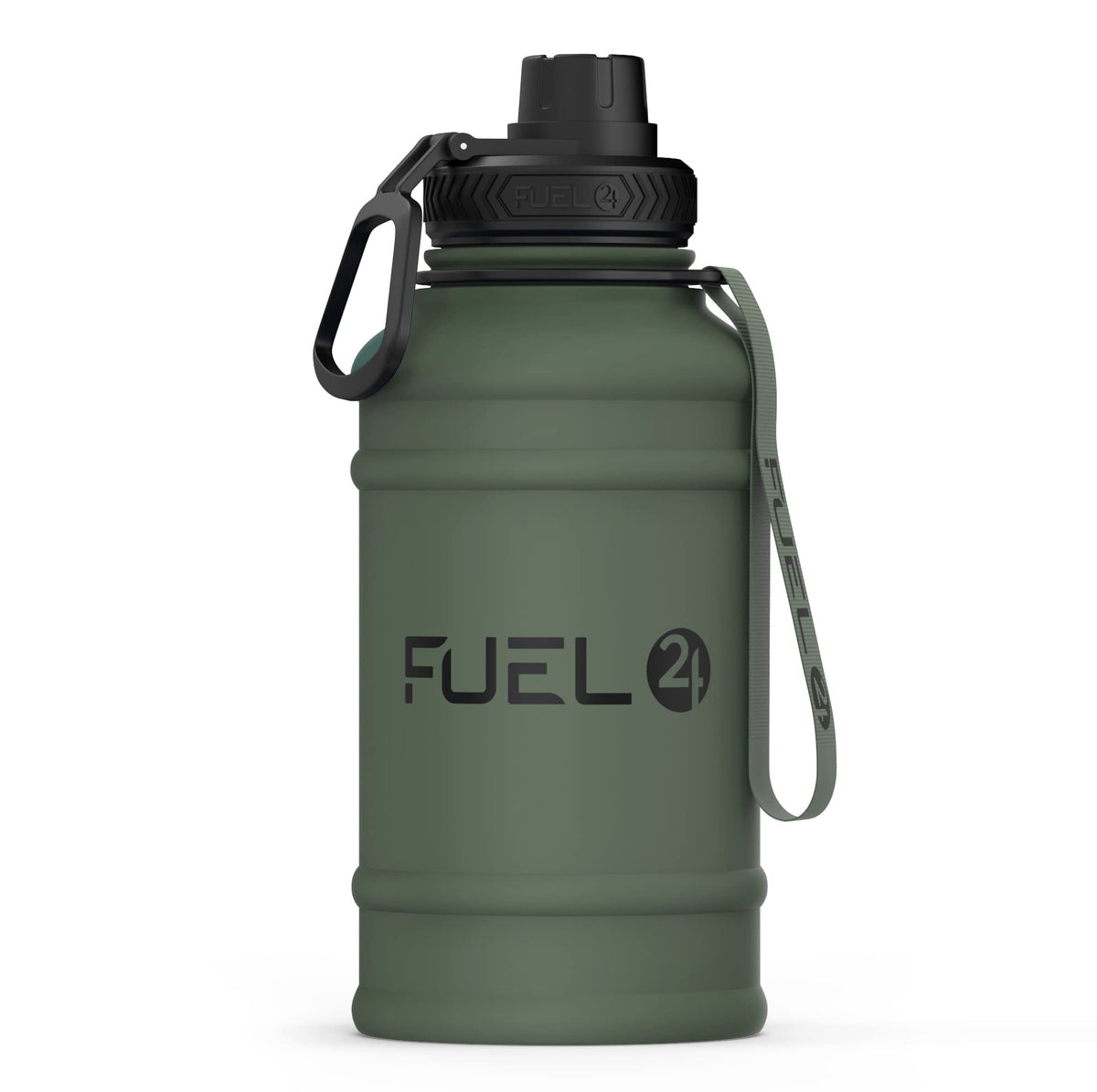 Fuel24 Stainless Steel Jug - 1.3 or 2.2 Litre Water Bottle - Extra Strong, BPA Free, Leak Proof - Large Gym Sports Bottle, 1.3L, 2.2L, Metal Bottle - Colour Options