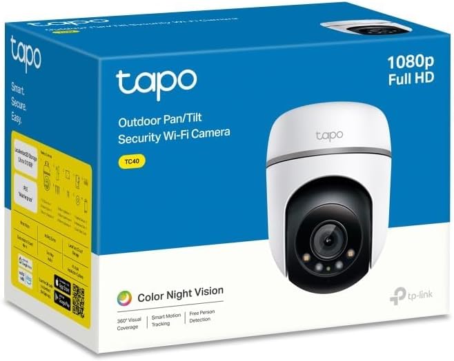 Tapo TC40 Full HD Pan/Tilt Outdoor Security Camera CCTV Camera 360° View